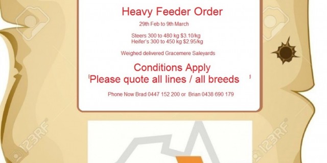 Heavy Feeder Order  for delivery Gracemere