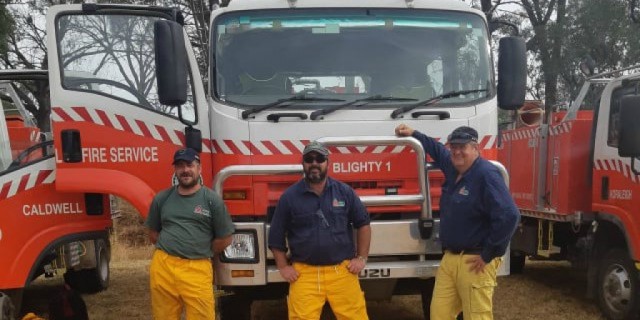 Wayne Gibson on deployment to Tumut with (QRFS)
