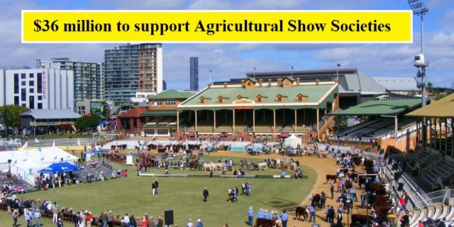  $36 million to support Agricultural Show Societies 