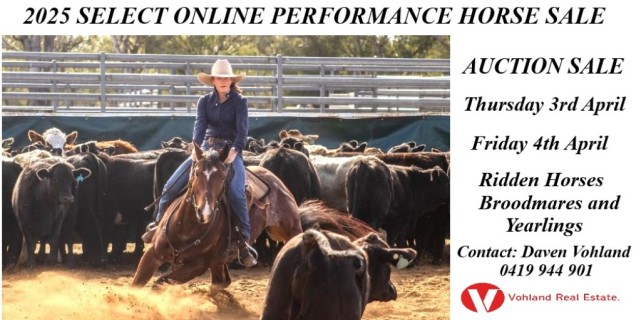 Select Online Performance Horse Auction Sale.