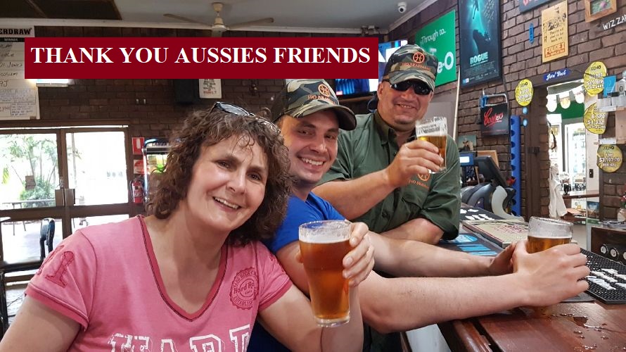 International Guests say Thank you to Aussie Friends