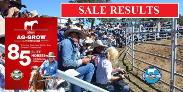 AG-GROW ELITE HORSE SALE RESULTS