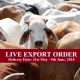 LIVE EXPORT SLAUGHTER ORDER